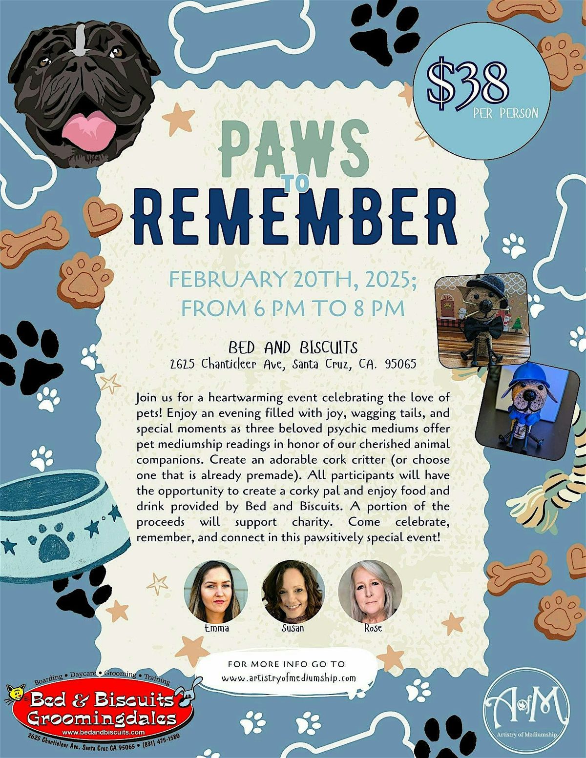 Paws to Remember  Presented by: Artistry of Mediumship