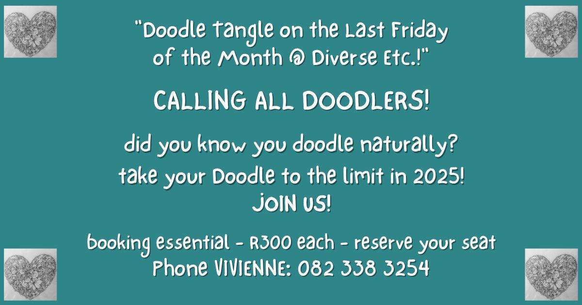 Learn to DOODLE TANGLE with SANDI & VIVIENNE