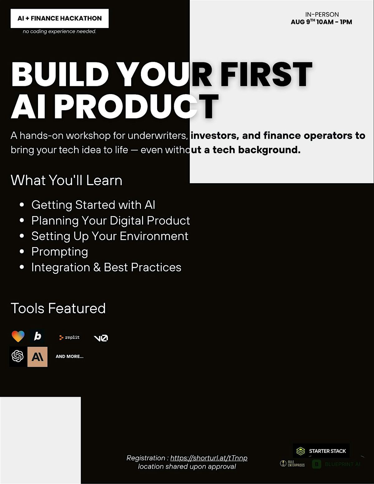 Finance AI Hackathon: Zero to MVP Workshop (RSVP Required)