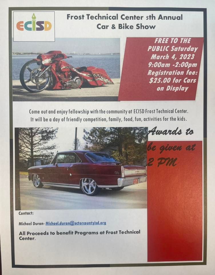 5th Annual Frost Technical Center Car Show, 104 S Grandview Ave, Odessa, TX 797615618, United
