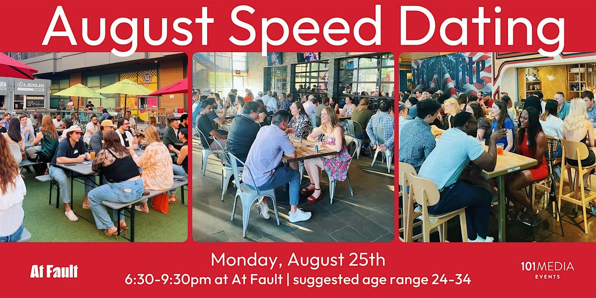 Speed Dating & Singles Mixer (ages 24-34)