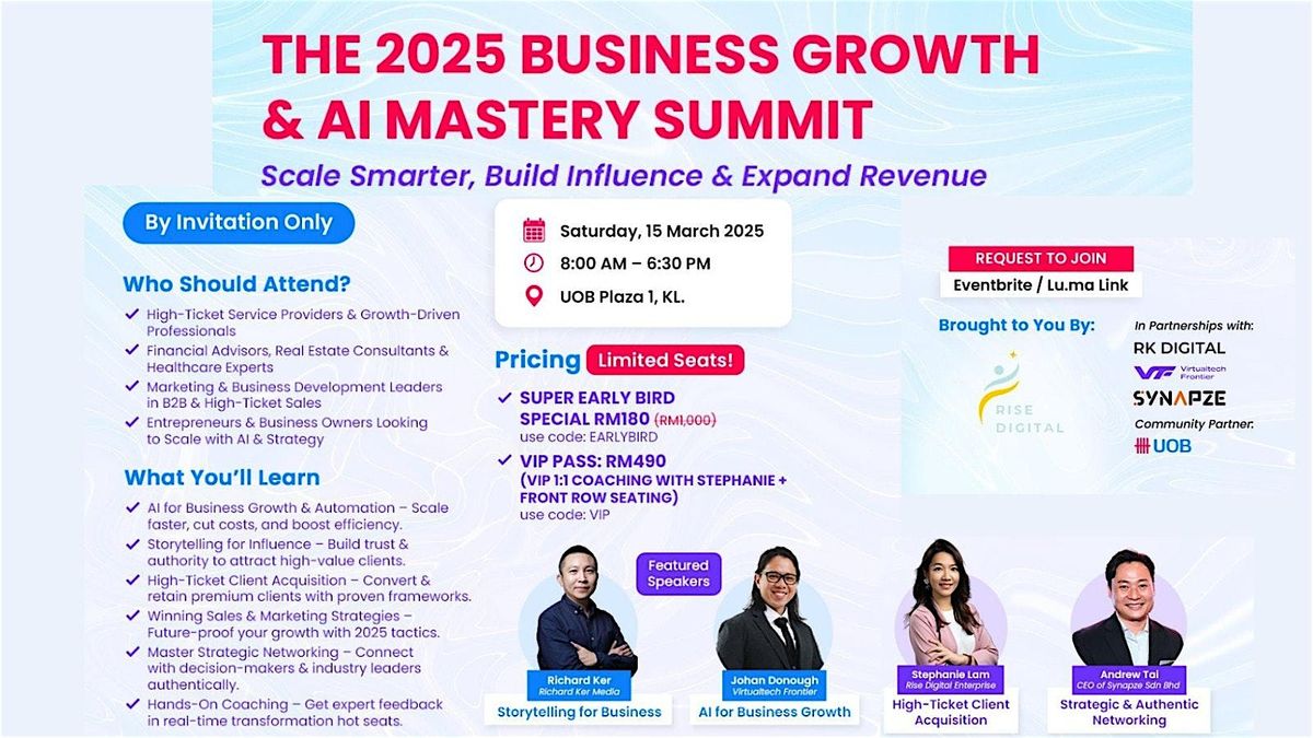 The 2025 Business Growth & AI Mastery Summit: