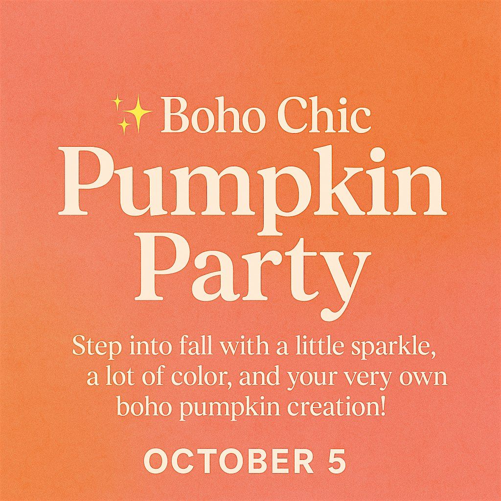 The Social SHIFT Presents: Boho Chic Pumpkin Party