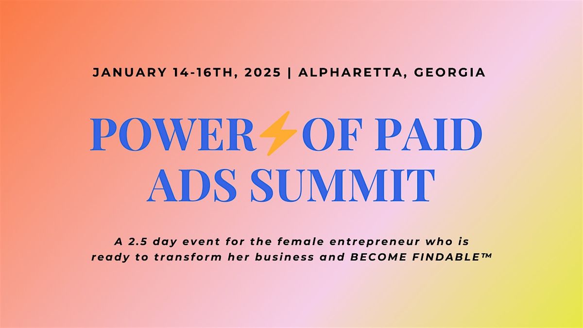 Power\u26a1of Paid Ads Summit