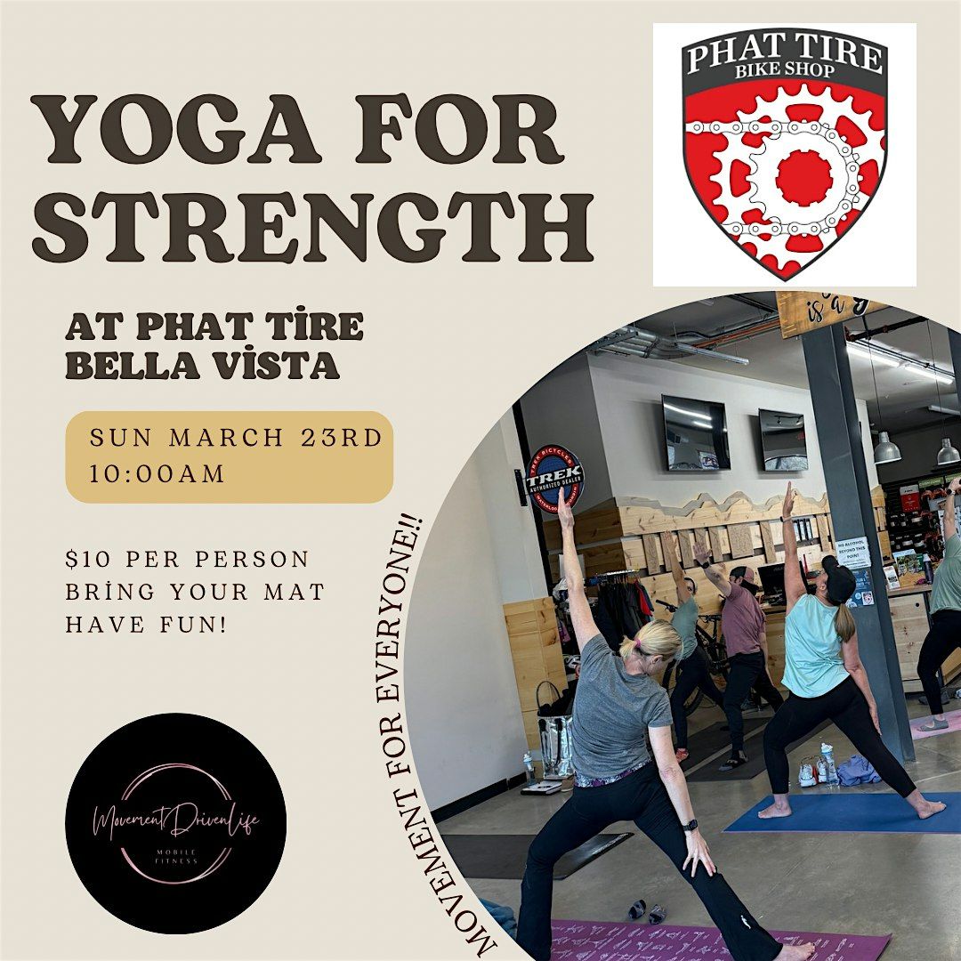 Yoga for Strength at Phat Tire Bike Shop