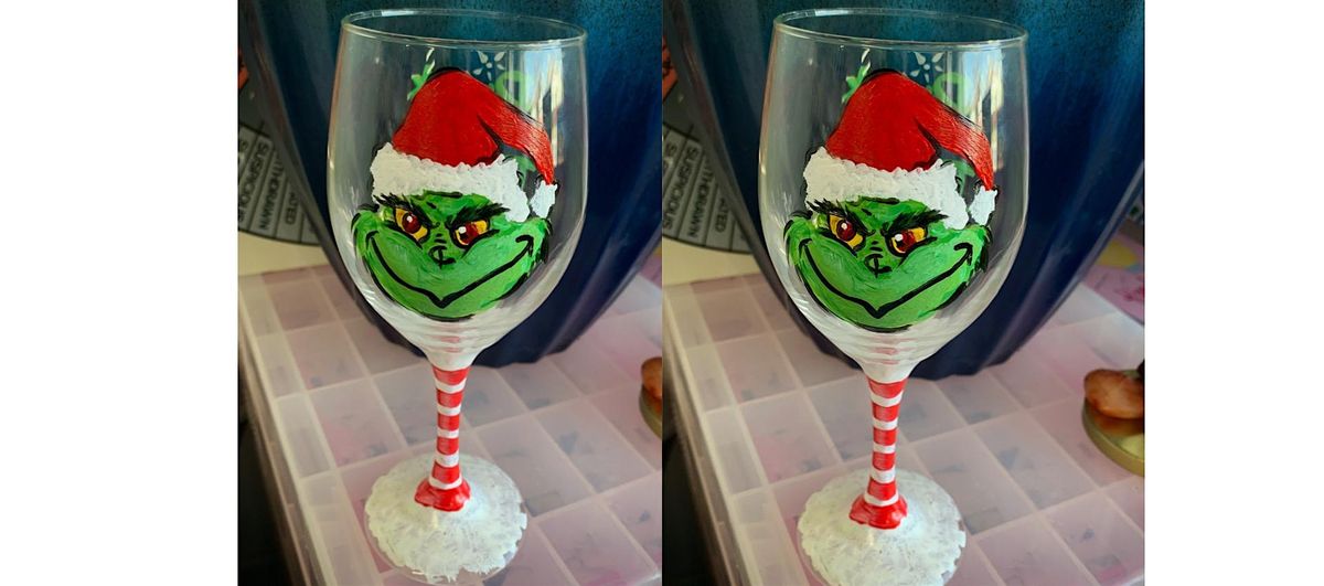 Grinch Glass: Glen Burnie, Sidelines with Artist Katie Detrich!