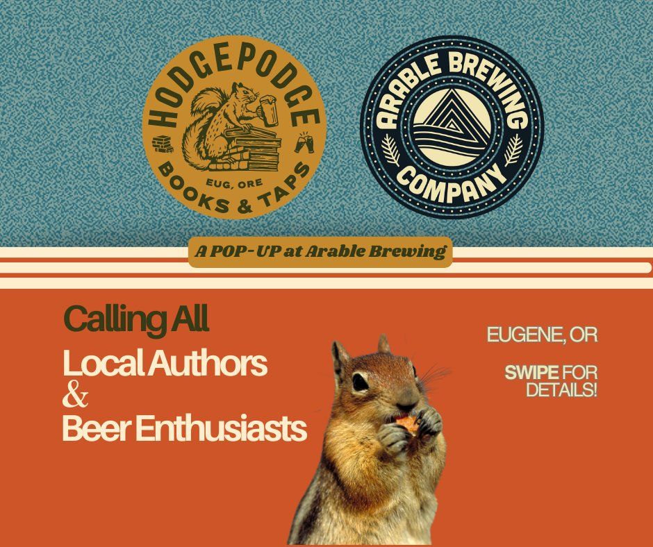 Hodgepodge Books & Taps Pop-Up at Arable Brewing 