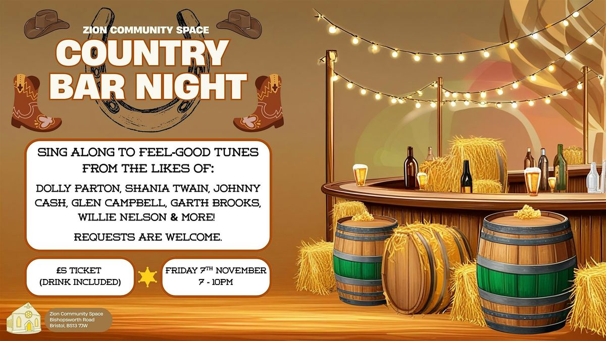 COUNTRY Bar Night at Zion!