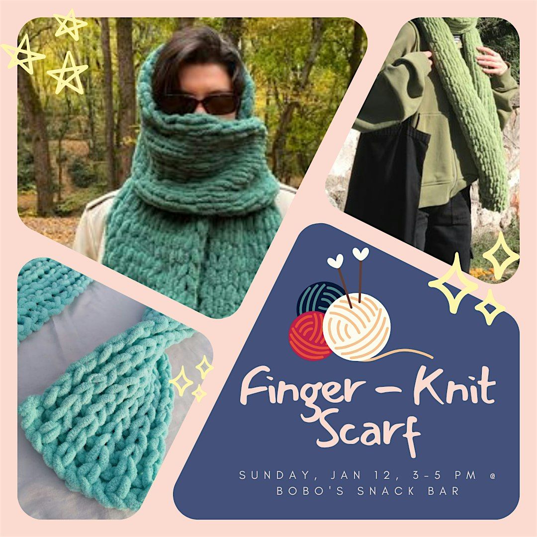 Finger-Knit Scarf