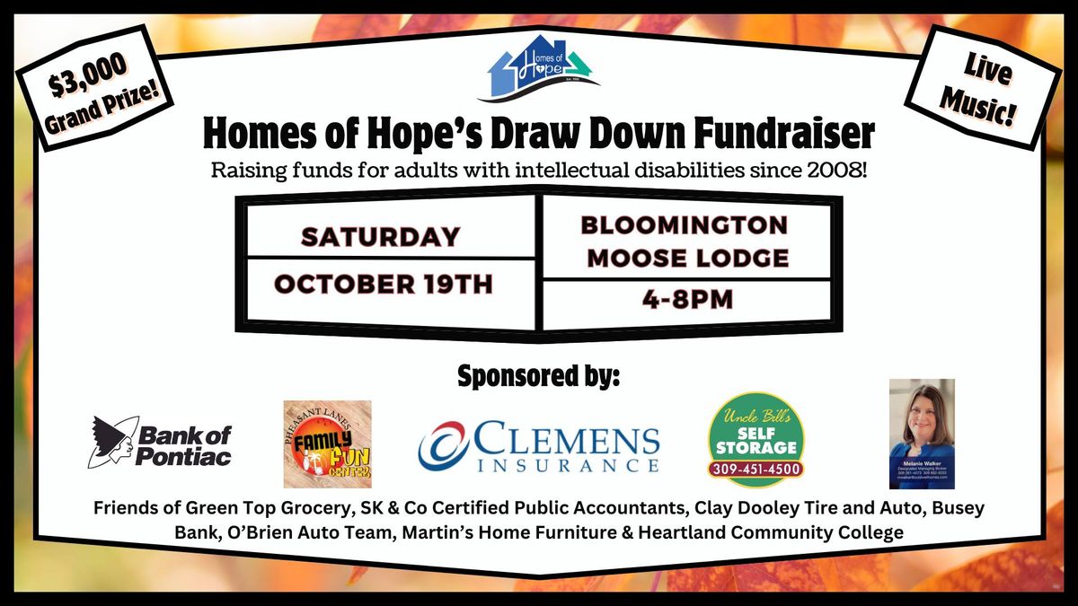 Homes of Hope's Draw Down Fundraiser