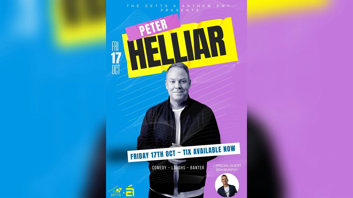 PETER HELLIAR (Mildura) FRIDAY 17TH OCT @6PM