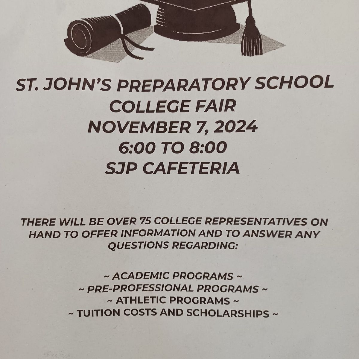 SJP'S COLLEGE FAIR