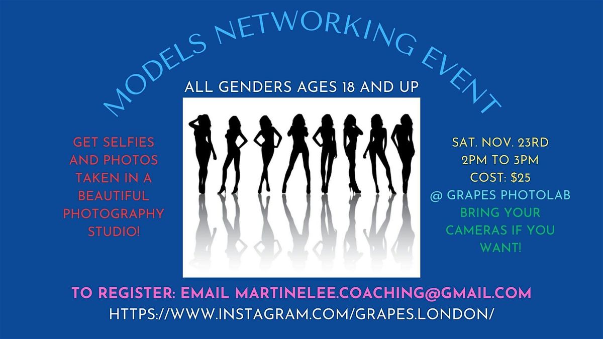 Models Networking Event (ages 18 and up) - Experienced and Brand New Models welcome!