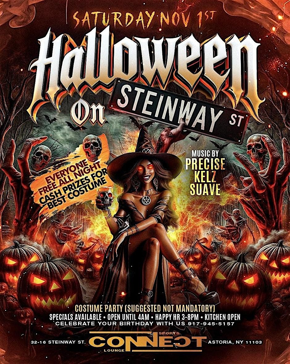 Halloween on Steinway Street at Connect Sports Lounge \u2013 Free Event