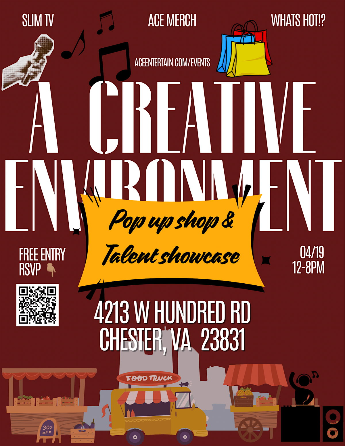 A Creative Environment Pop-up shop & Talent showcase