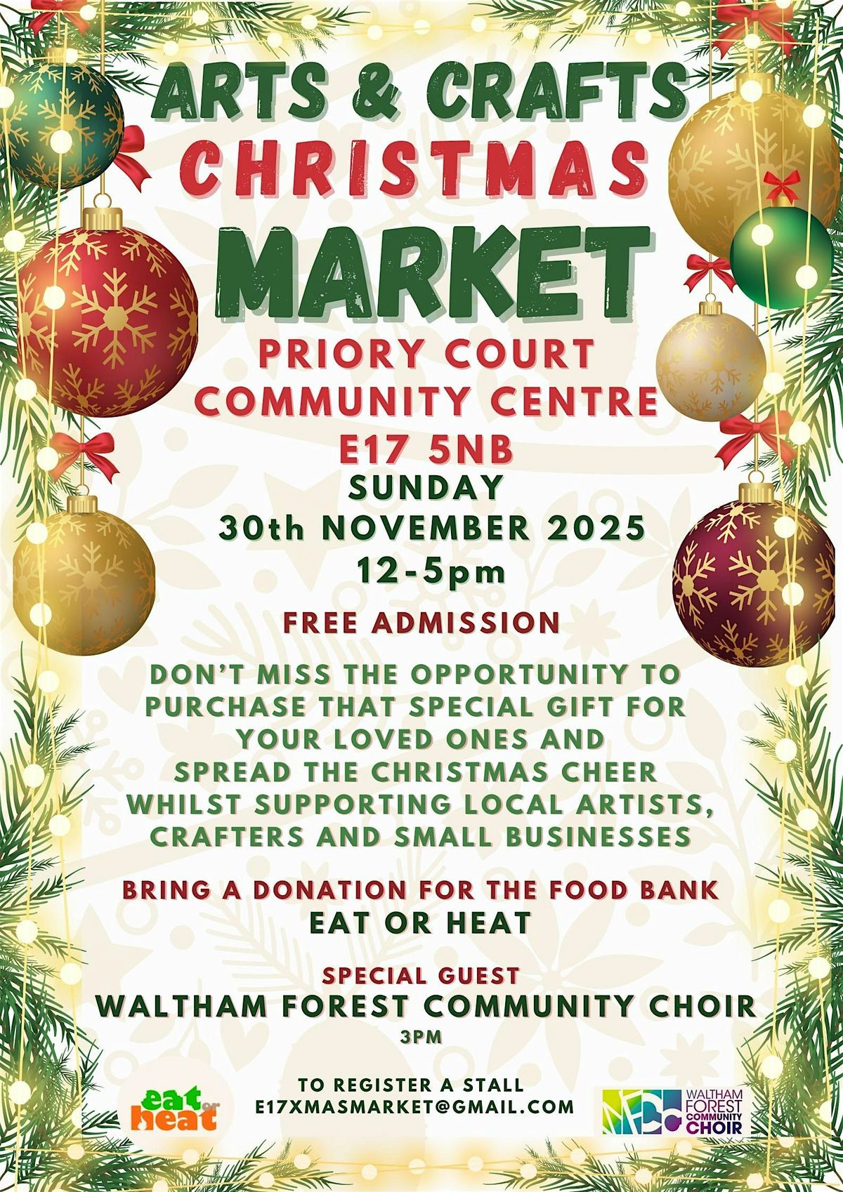 Arts and Craft Christmas Market E17