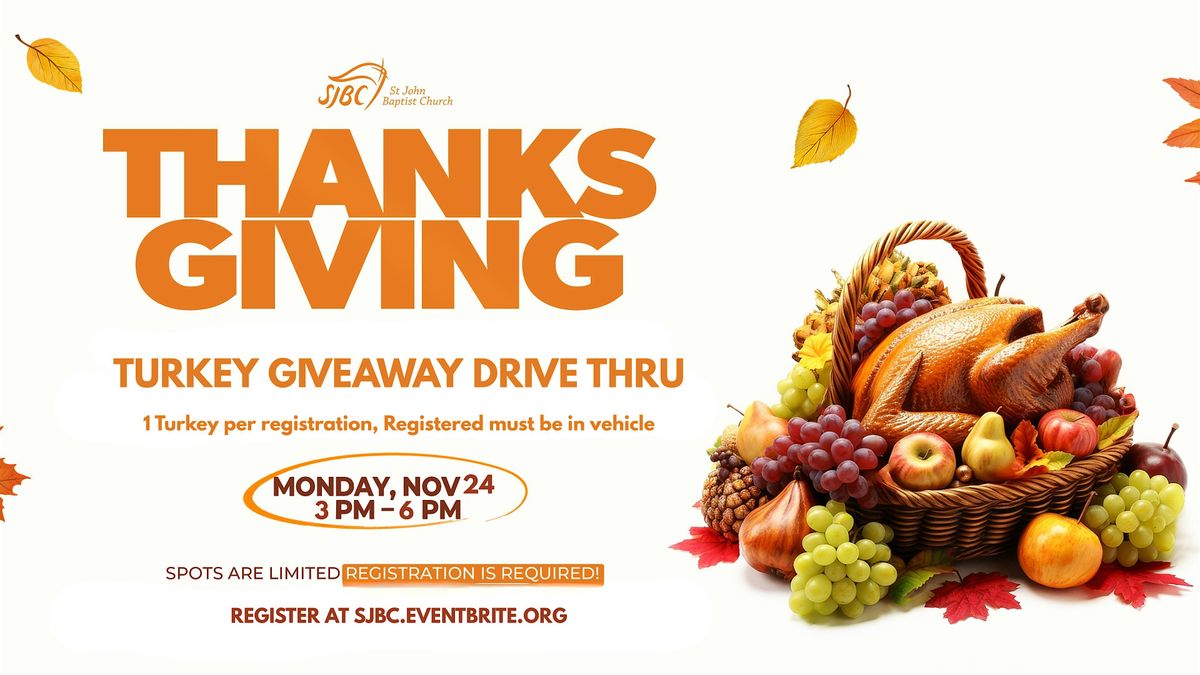 Thanksgiving Turkey Giveaway Drive Thru