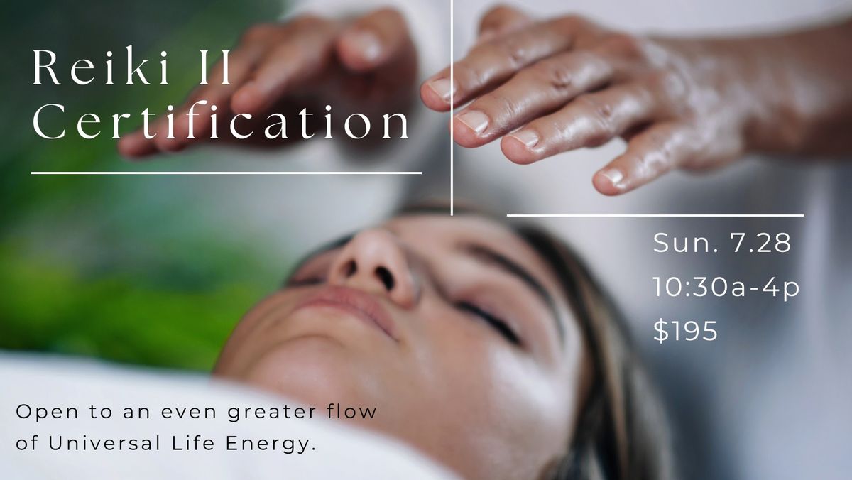 REIKI ll CERTIFICATION