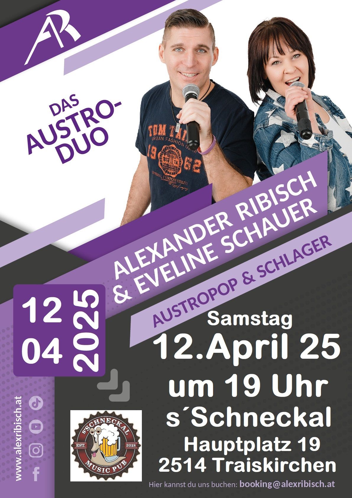 Alex Ribisch & Eveline Schauer Live in s\u2018Schnekal Traiskirchen 