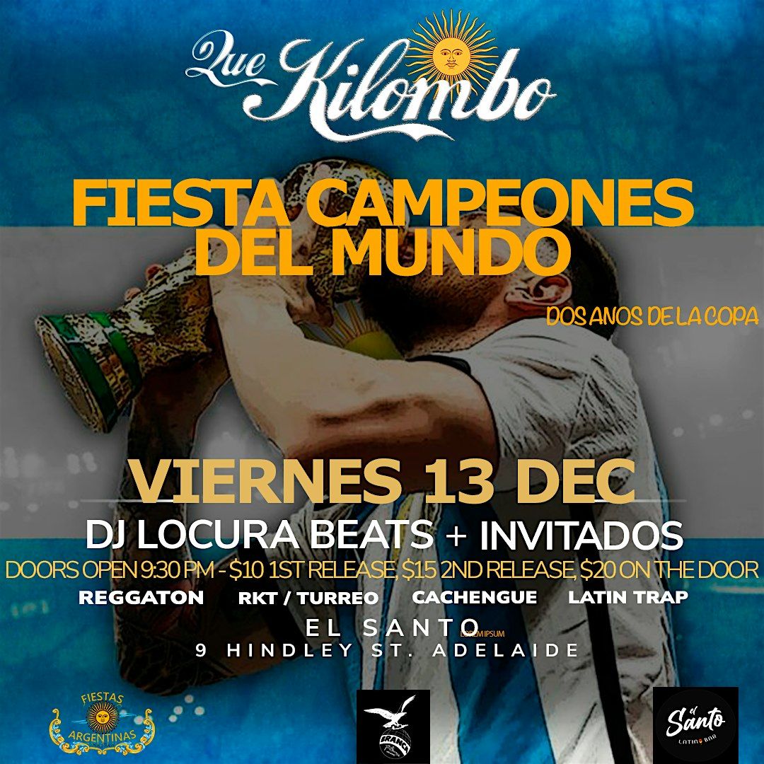 FIESTA CAMPEONES DEL MUNDO in ADELAIDE