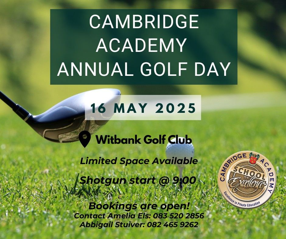 Cambridge Academy Annual Golf Day