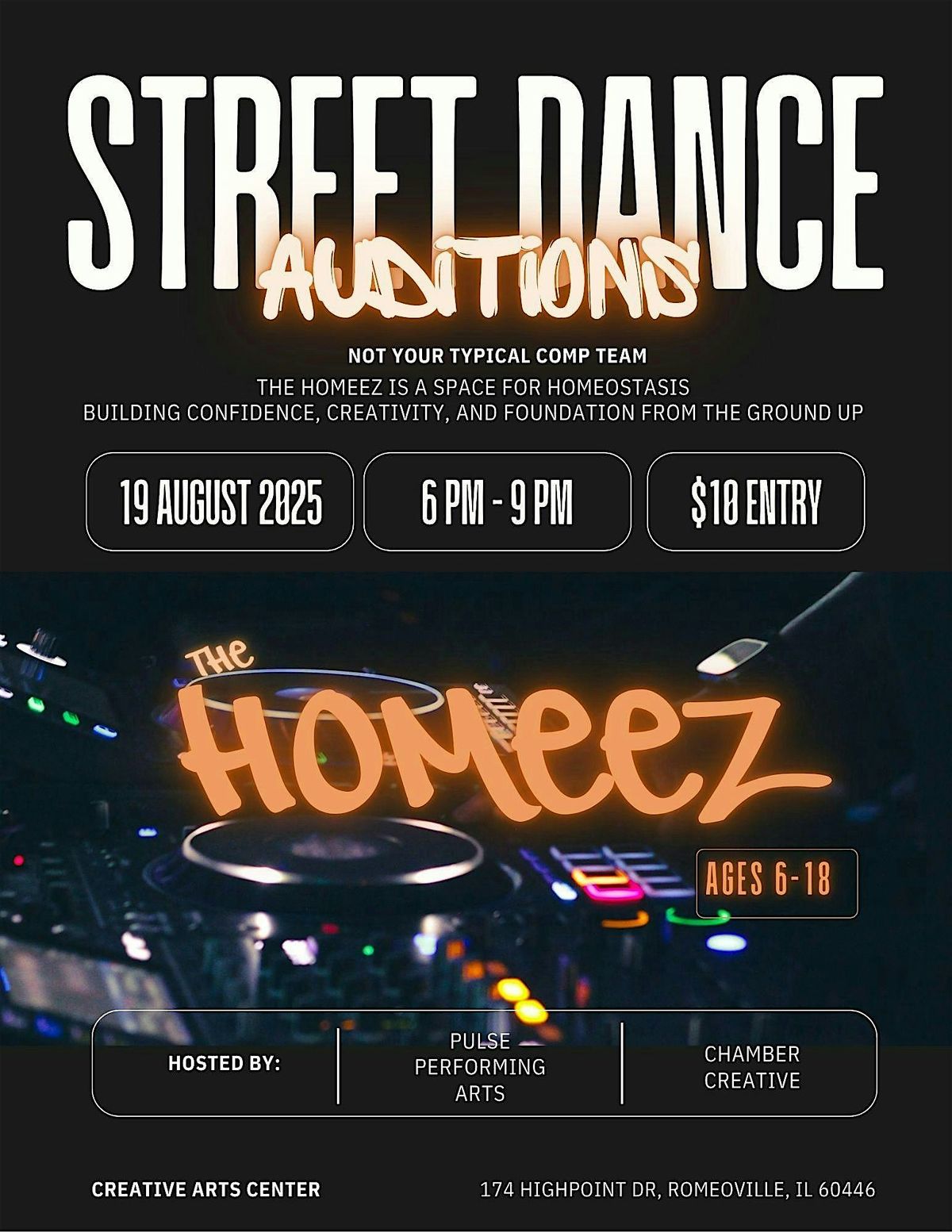 THE HOMEEZ DANCE TROUPE AUDITION