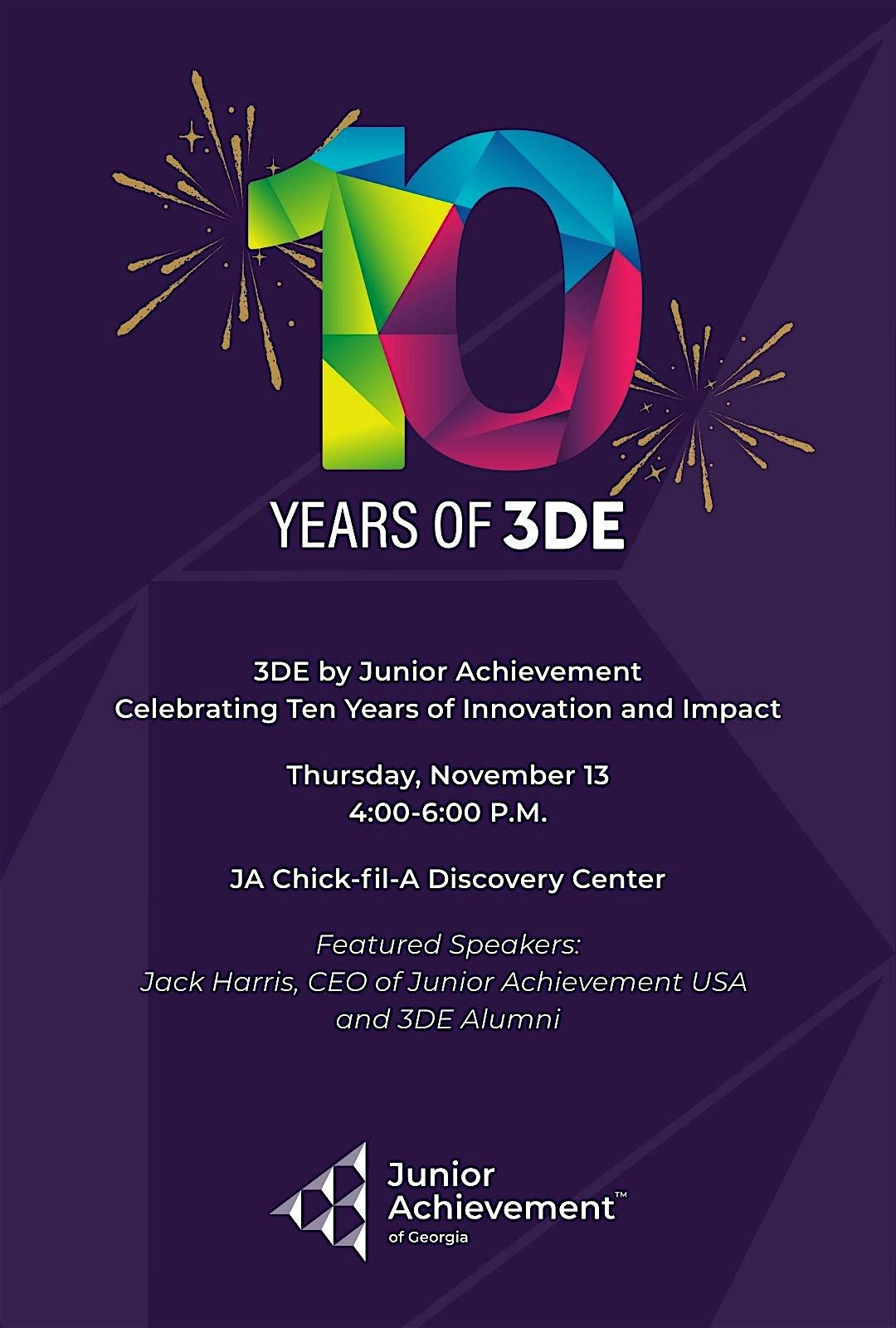 3DE 10-Year Anniversary Celebration