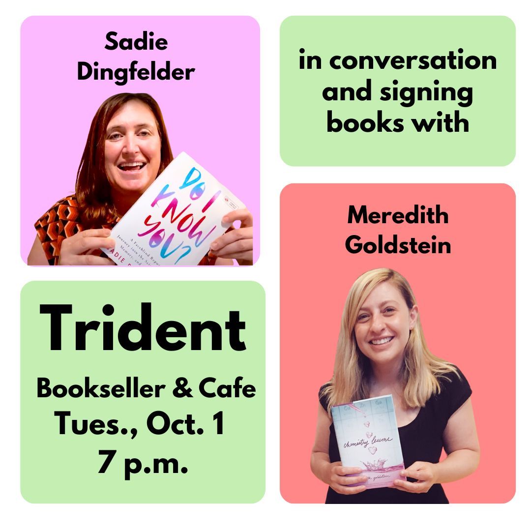 Sadie Dingfelder & Meredith Goldstein Boston book signing & chat