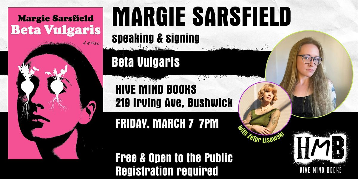 Author Appearance: Margie Sarsfield - Beta Vulgaris