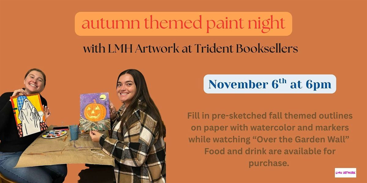 Autumn themed paint & sip
