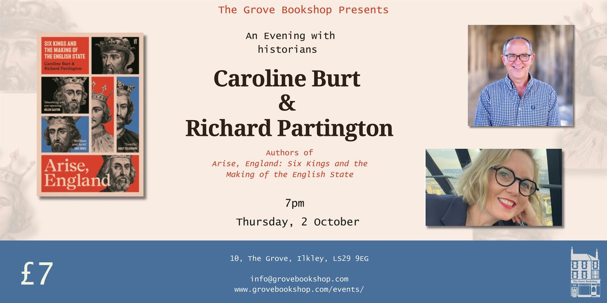 Arise England: An Evening with Caroline Burt & Richard Partington