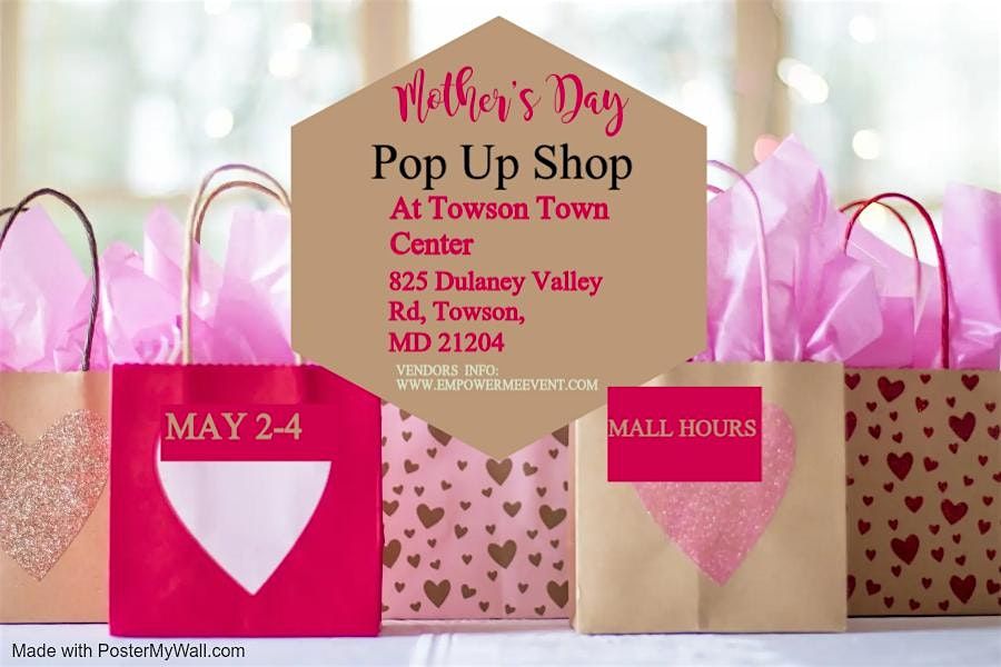 Mother's Day Pop Up Shop