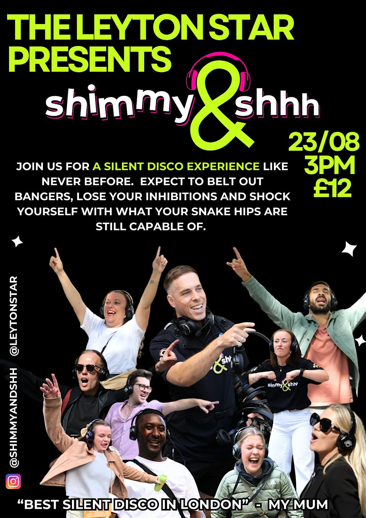 Shimmy & Shhh Silent Disco @ The Leyton Star