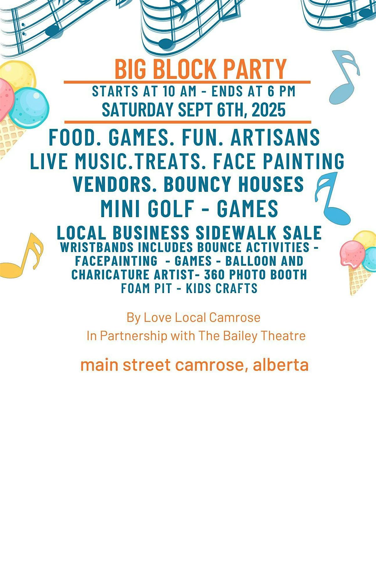 Big Block Party Sept 6th, 2025