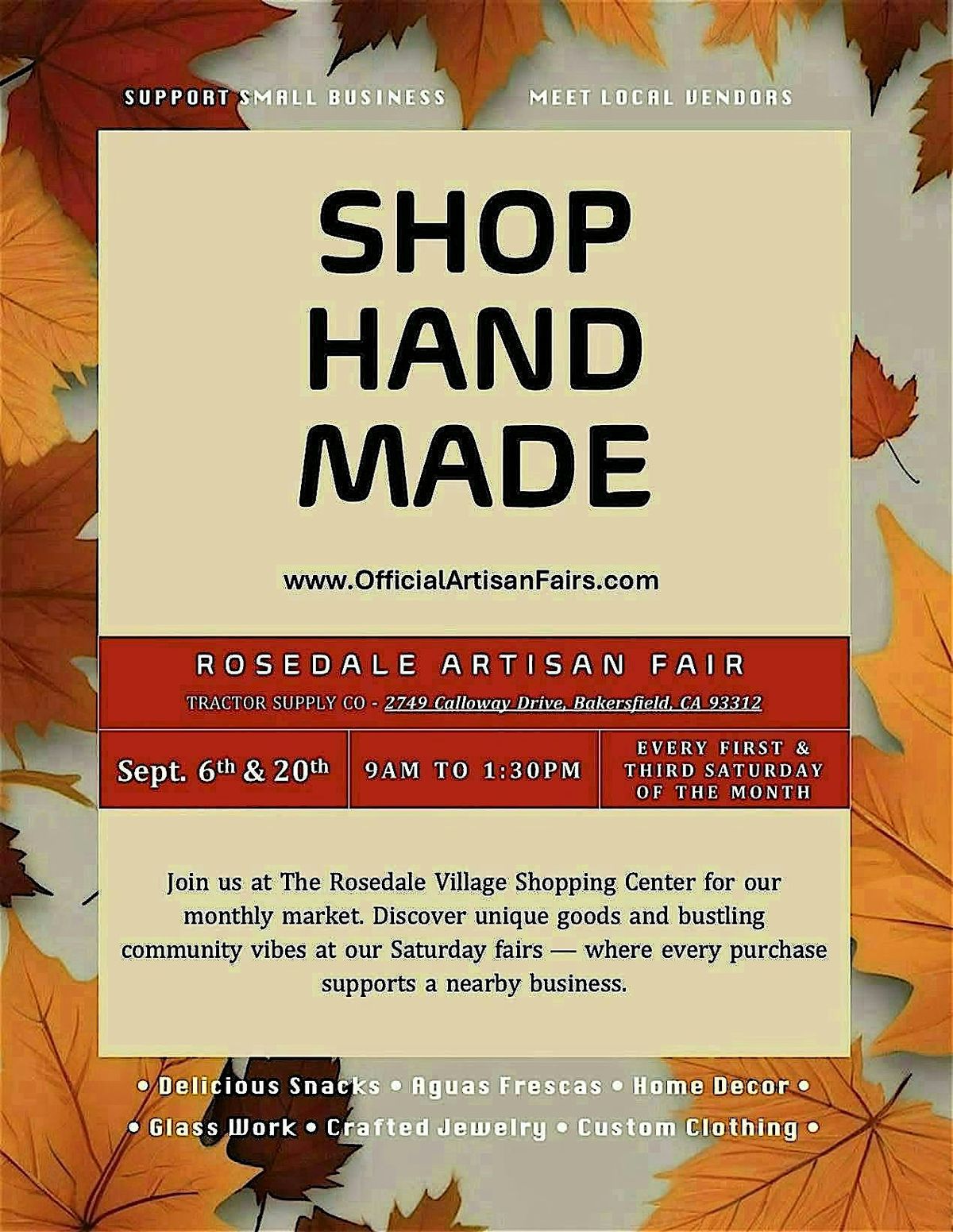 Rosedale Artisan Fairs