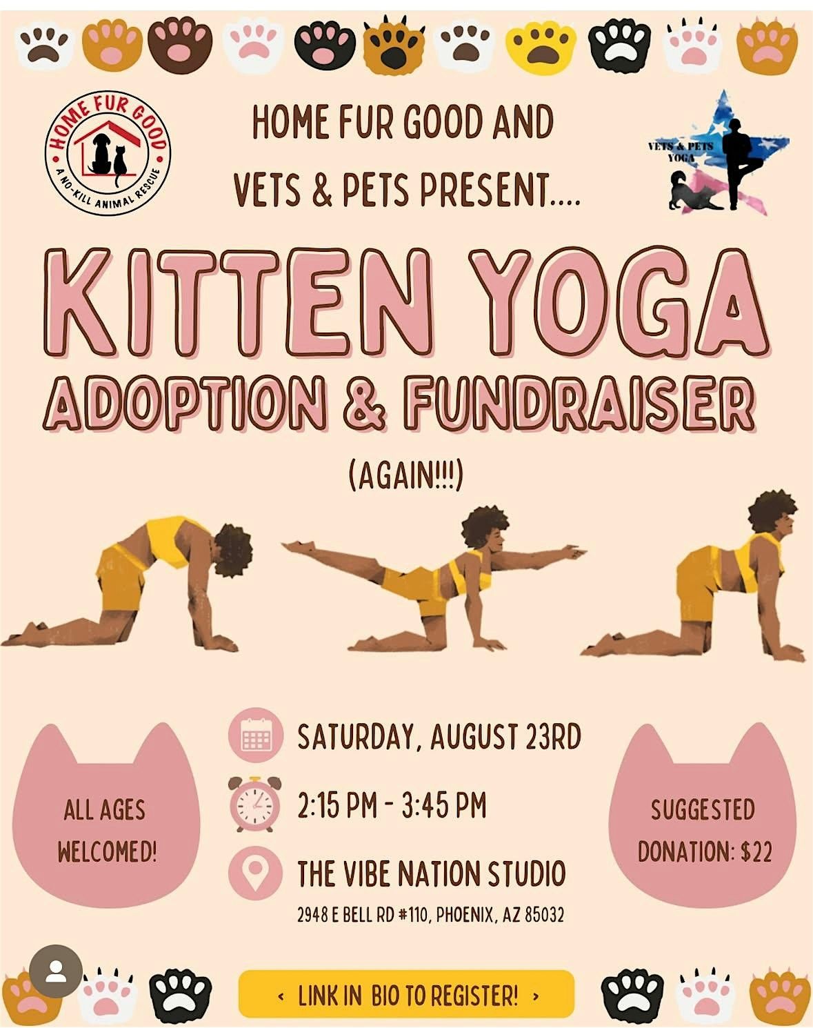 Kitten Yoga Adoption & Fundraiser