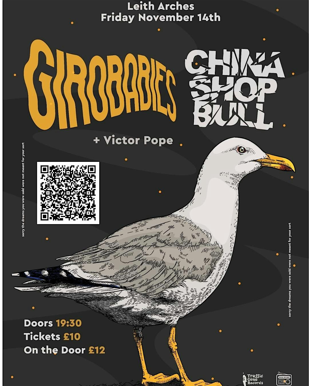 Live In Leith: China Shop Bull Versus The Girobabies