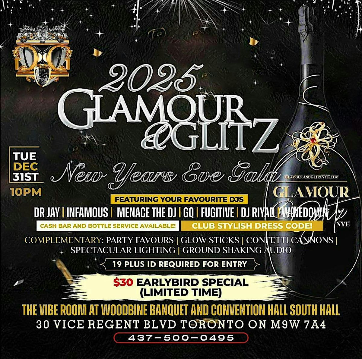 Toronto\u2019s #1 New Year\u2019s Eve Party ~ Glamour and Glitz NYE