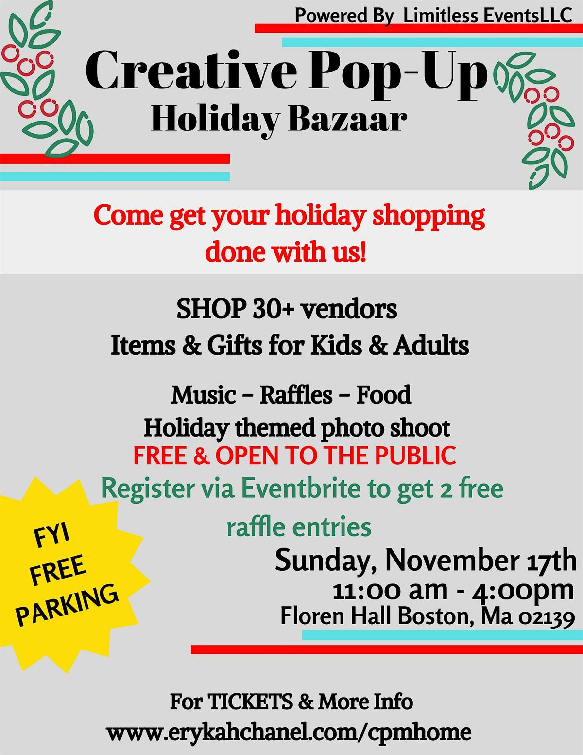 Creative Popup Market - Holiday Bazaar