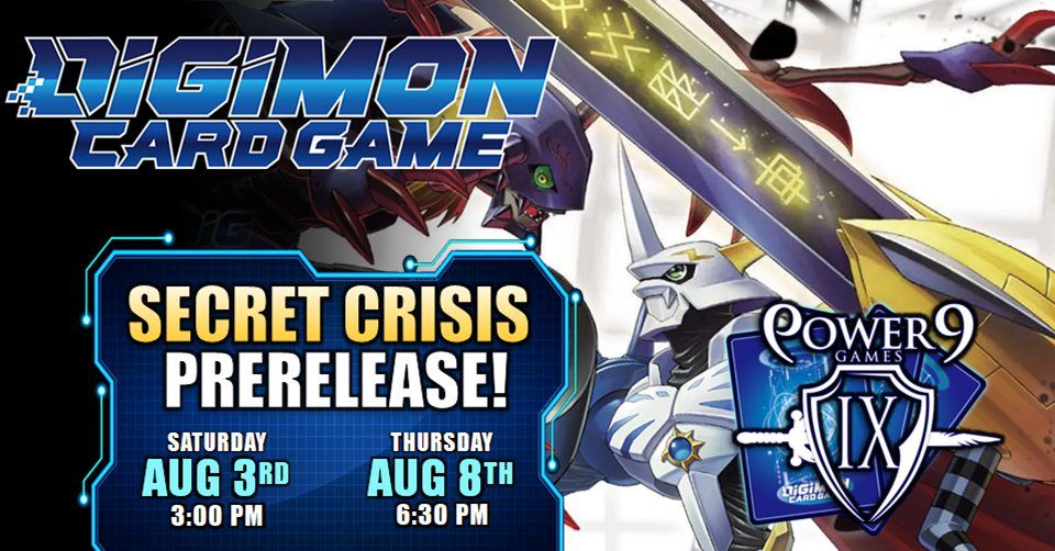 Digimon TCG: Secret Crisis Prerelease!