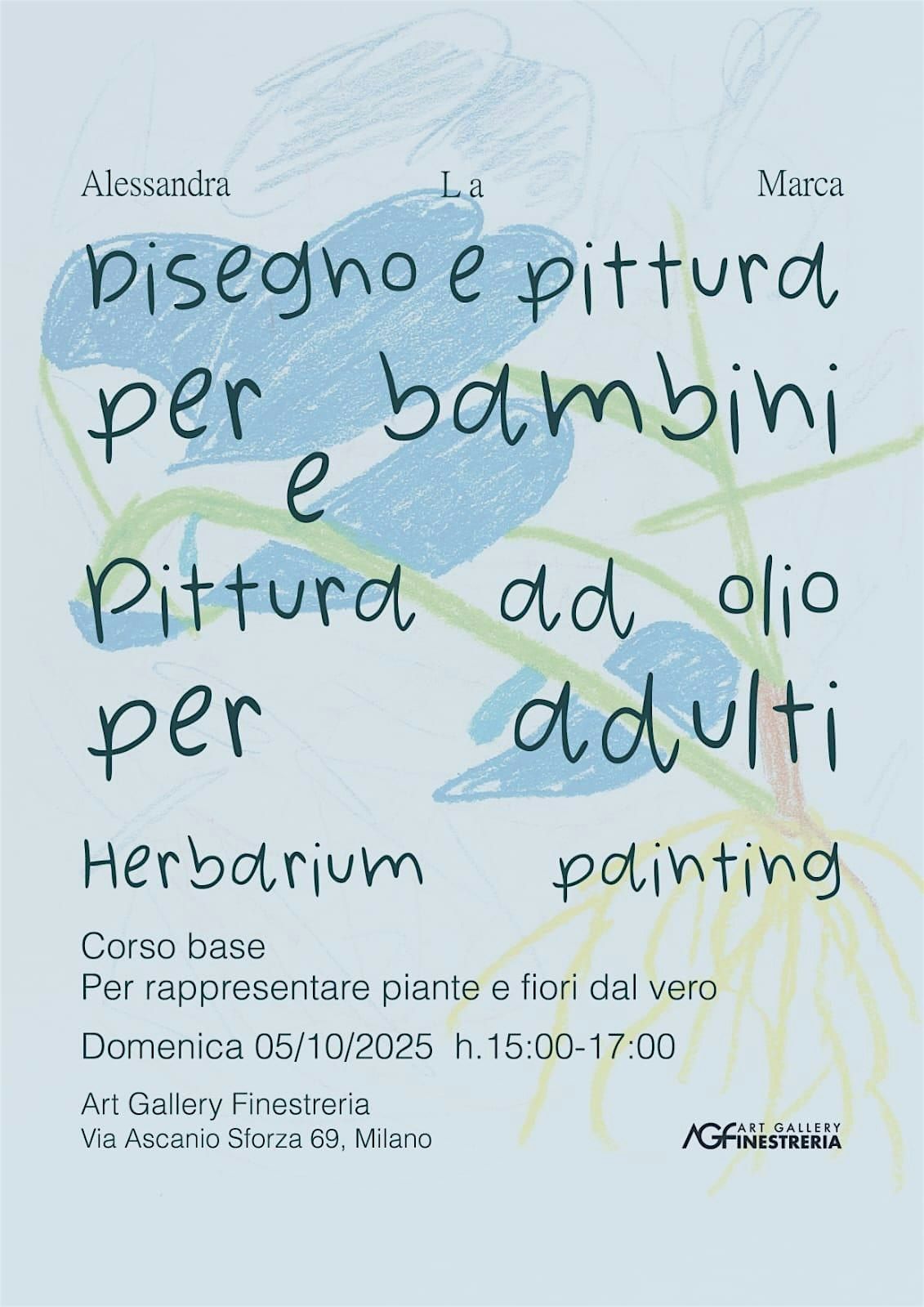 Corso base di pittura a olio per adulti e bambini