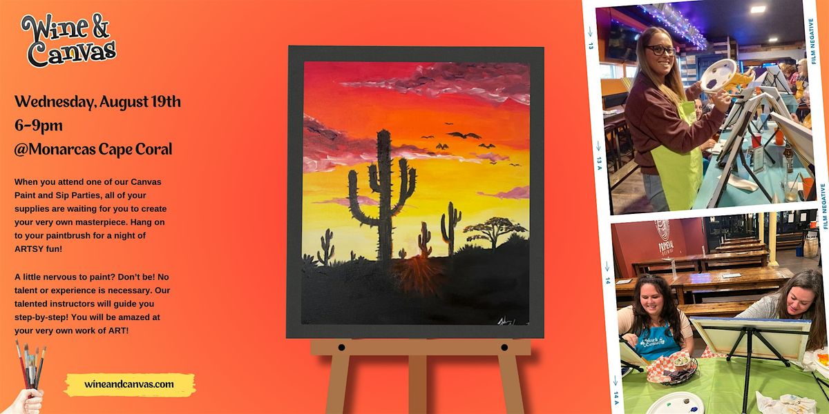 Cape Coral Sip and Paint \u2013 Desert Cactus