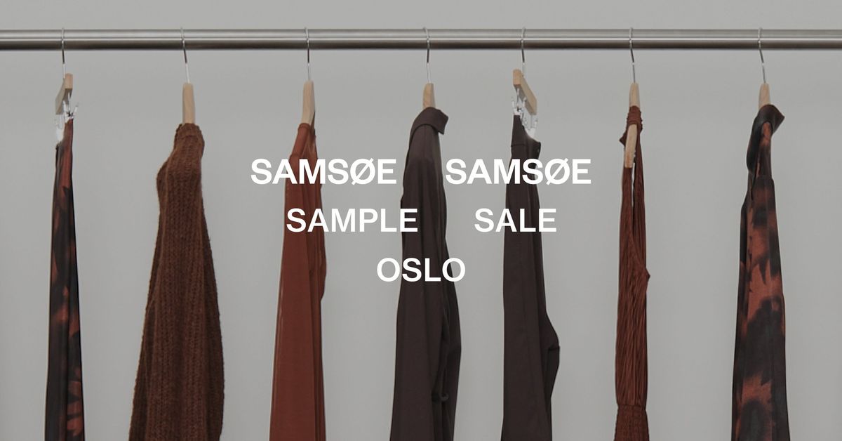 SAMS\u00d8E SAMS\u00d8E OSLO SAMPLE SALE