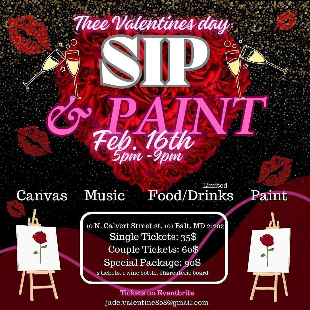 Valentines Sip N Paint