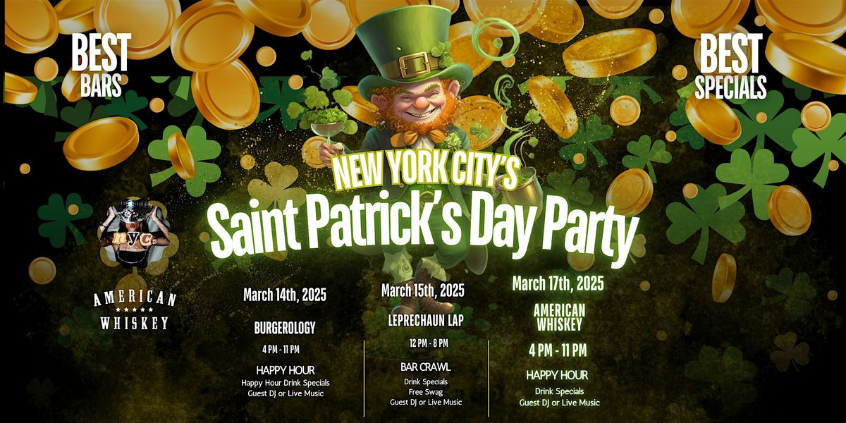 NYC Best St Patrick's Day Party!