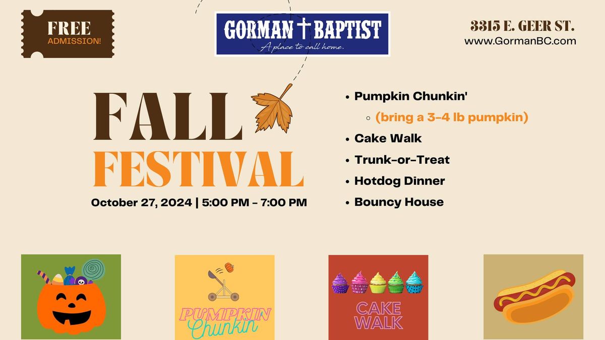 Gorman's Fall Festival