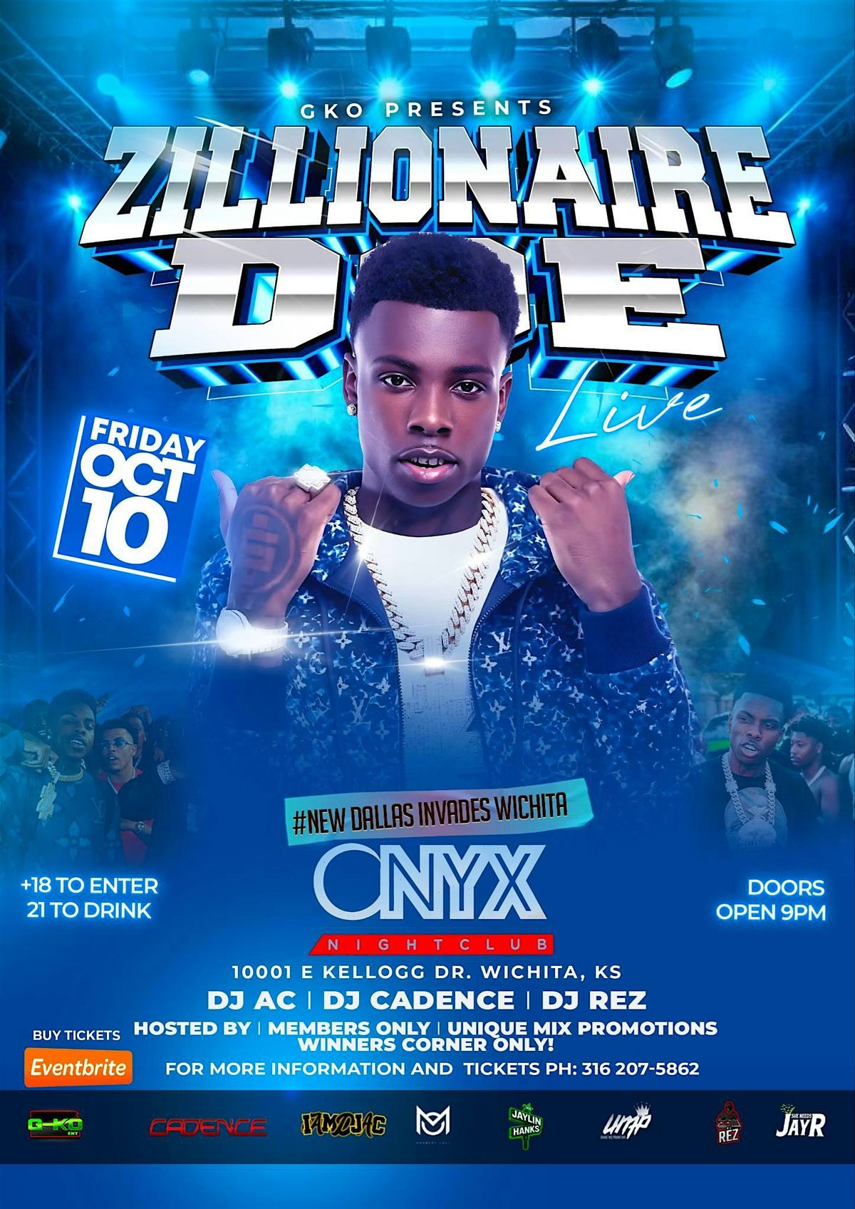 NEW DALLAS INVADES WICHITA FT. LIVE ZILLIONAIRE DOE