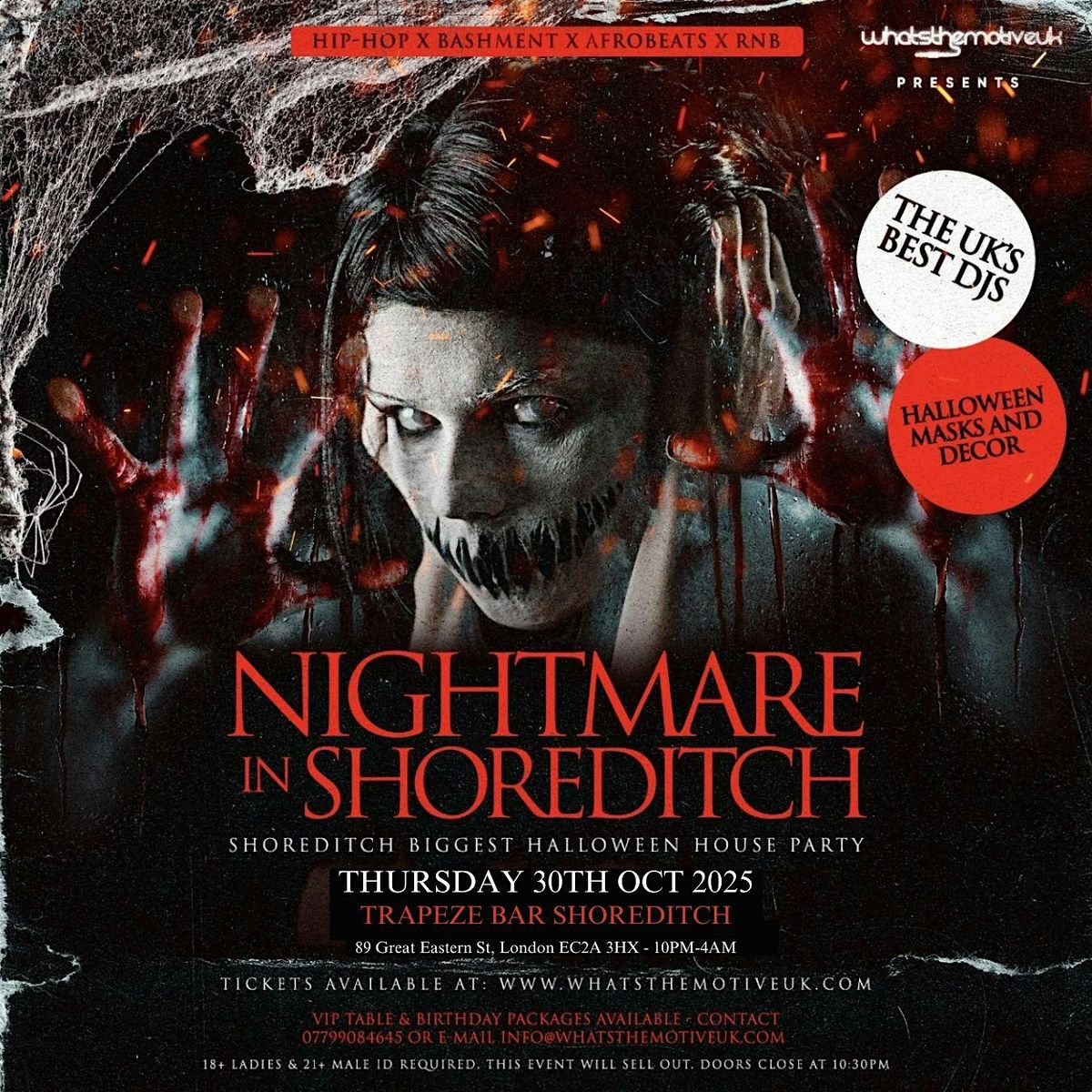 NIGHTMARE IN SHOREDITCH - London's Biggest HALLOWEEN Experience
