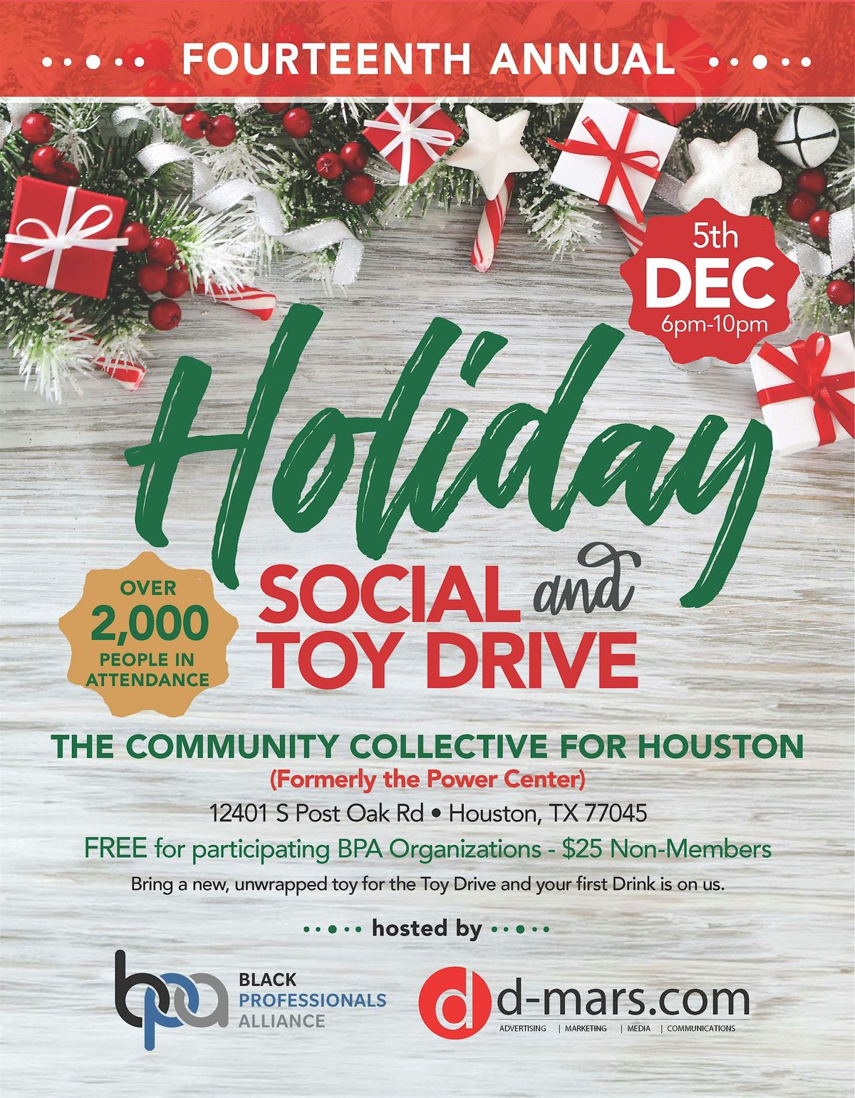 2024 BPA Holiday Social and Toy Drive