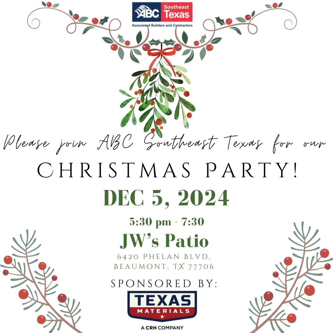 ABC Southeast TX Annual Christmas Gathering - Sponsored by Texas Material 